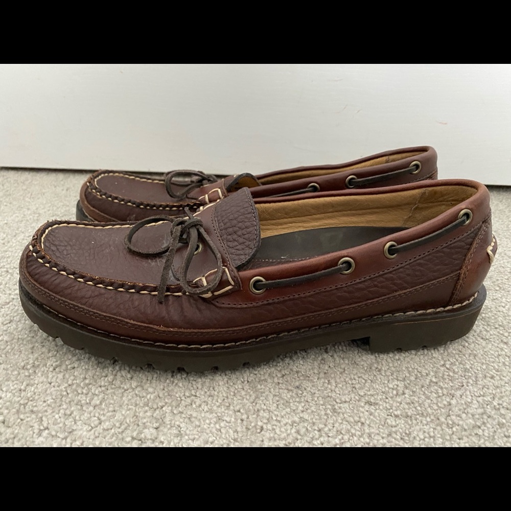 Leather boat shoes LLbean